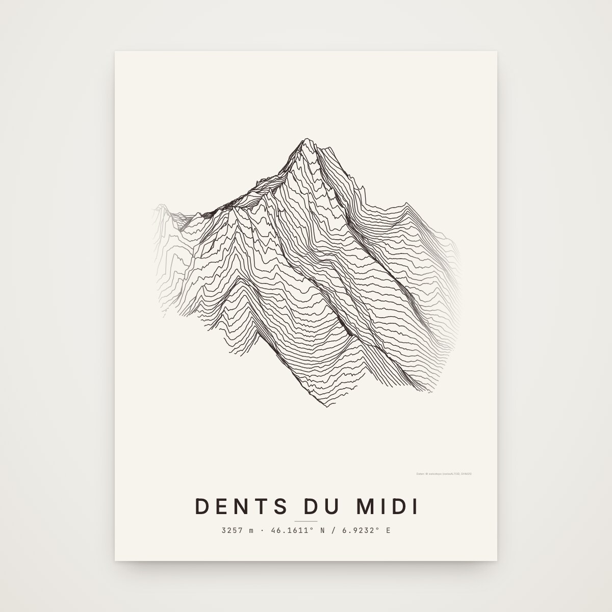 Dents du Midi Poster ohne Rahmen an der Wand